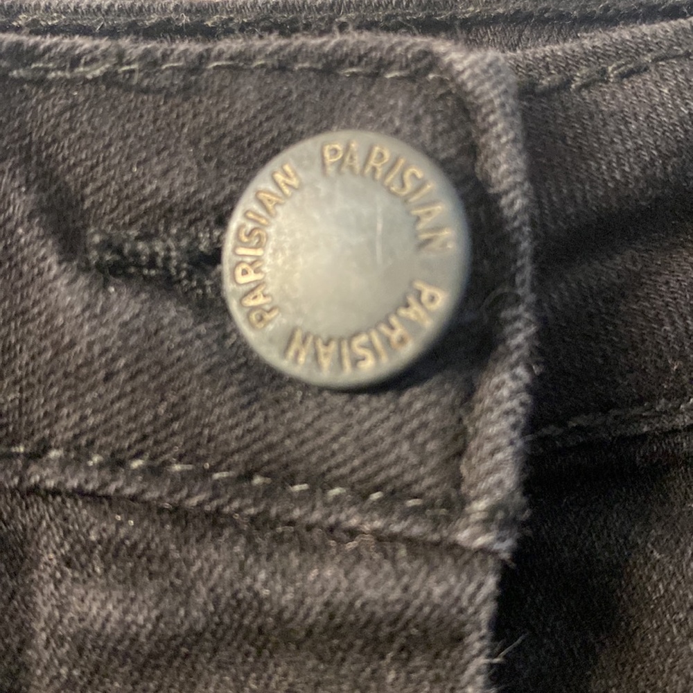 Parisian black denim button skirt - Picture 3 of 6